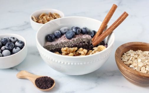 Oatmeal And Maqui Berry Bowl