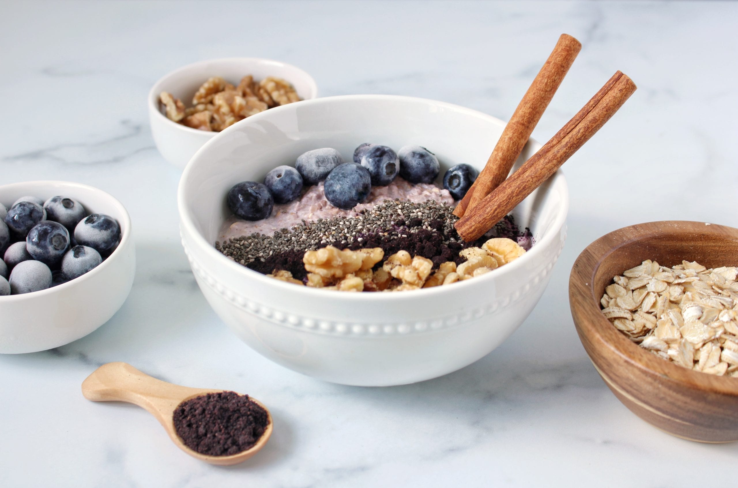 Oatmeal And Maqui Berry Bowl