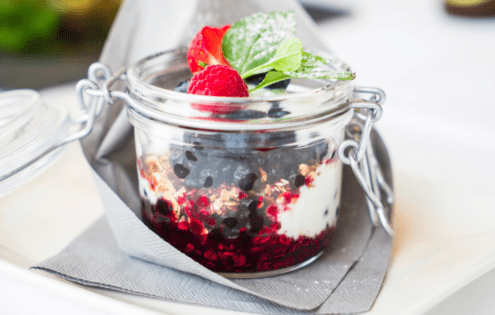 Blueberry And Oat Parfait