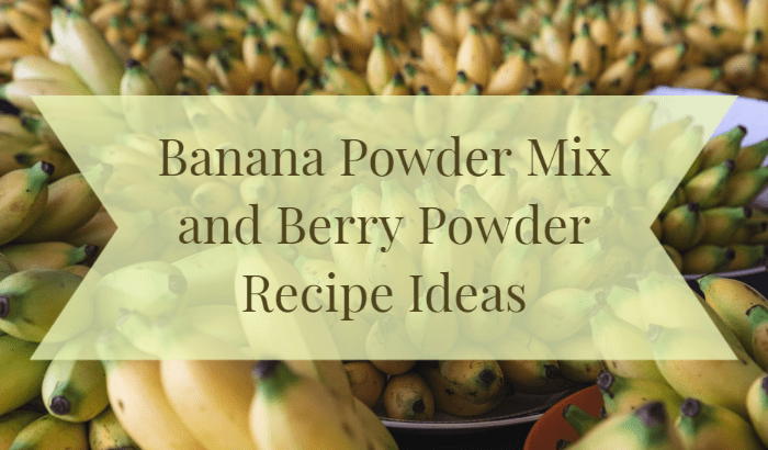 banana powder mix