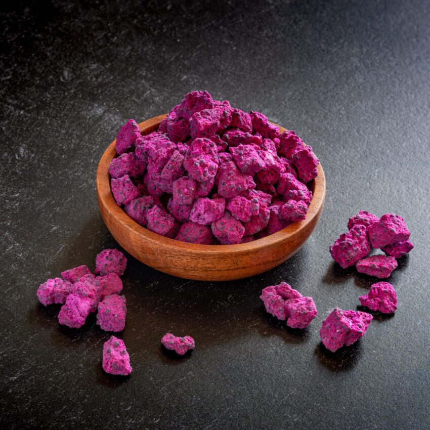 Red Dragon Fruit Cubes Freeze Dried - Image 2