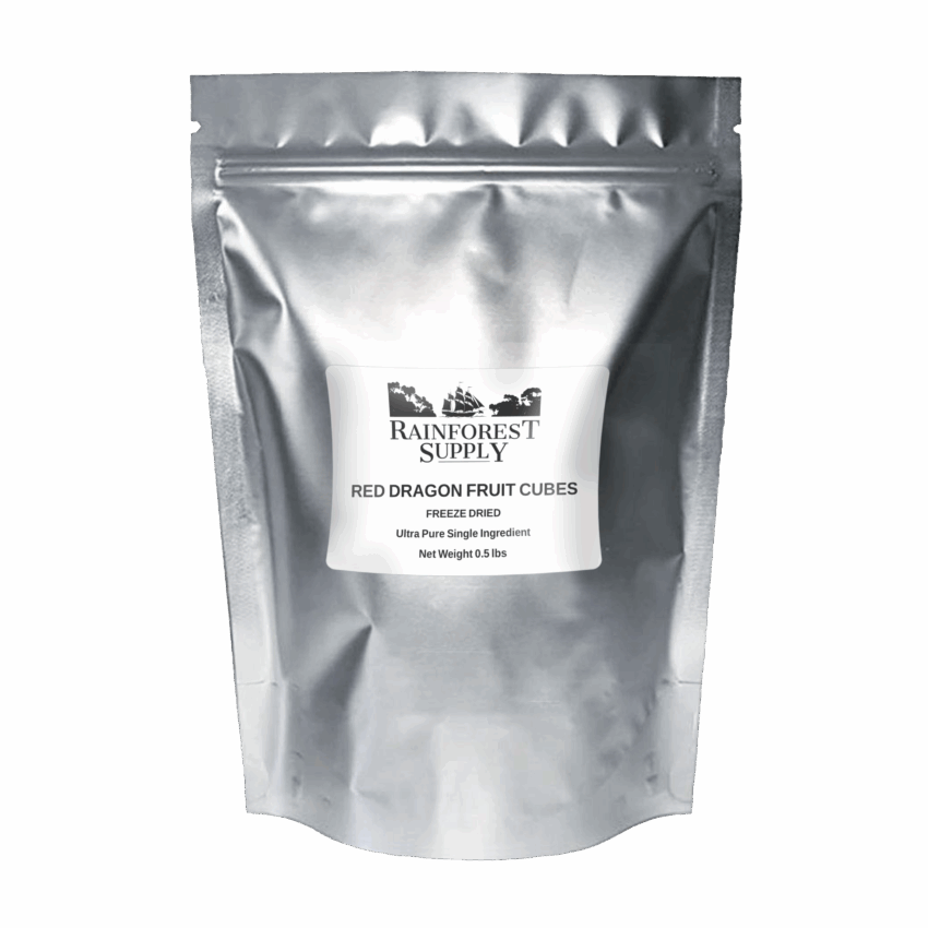 Red Dragon Fruit Cubes Freeze Dried